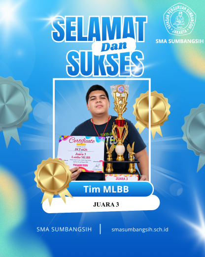 Biru dan Emas Modern Selamat Atas Jabatan Baru Instagram Post